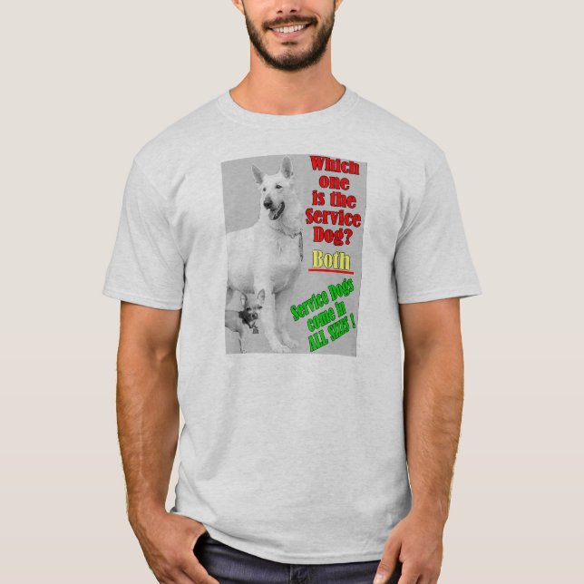 Är vilket den tjänste- hunden? t shirt (Framsida)
