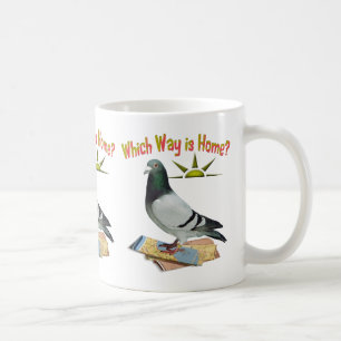 Är vilket långt hem-? Duvakonst Kaffemugg