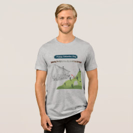 Ära åt Columbus atletisk grå T Shirt