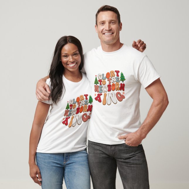 Ära åt den nyfödde Konungen - Jul T Shirt (Unisex)