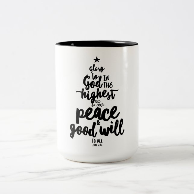 Ära åt Gud Jul Tvåtons Mugg (Center)