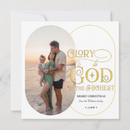 Ära åt Gud Religiös Kristna 2 Foto manus Julkort