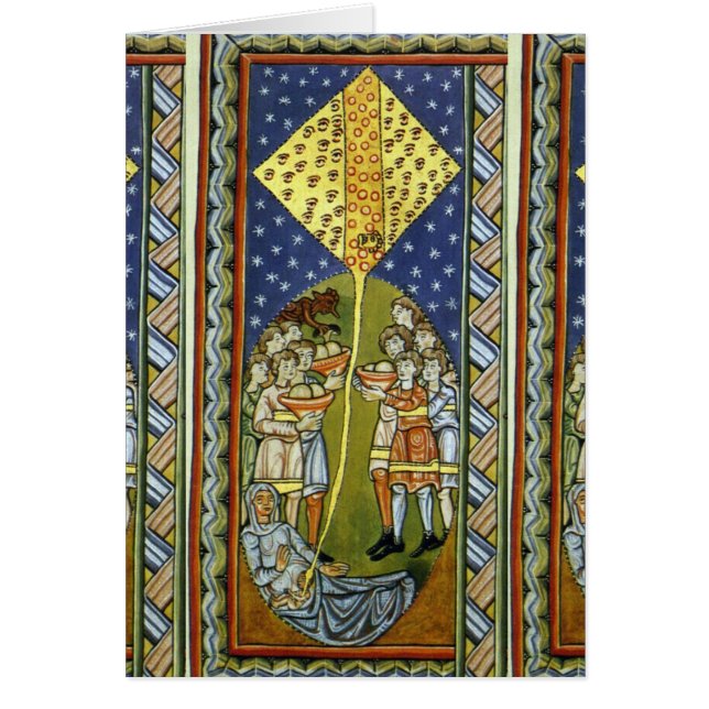 ära åt Hildegard av Bingen Hälsningskort (Framsidan)