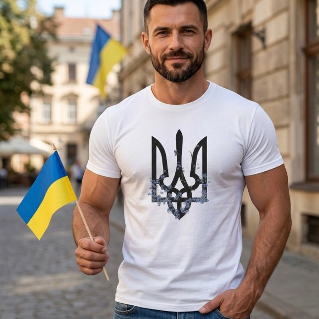 Ära åt hjältar. UKRAINE. Treudd. Tri-Blend Tröja (Skapare uppladdad)