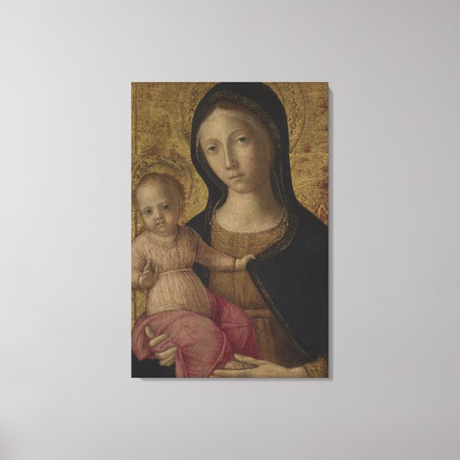 Ära åt Jesus och Maria Canvastryck (Framsida)
