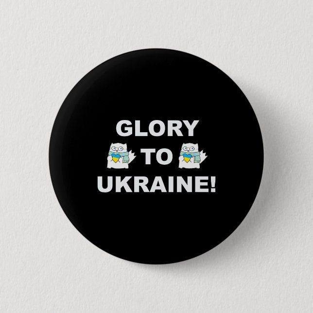 Ära åt Ukraina 5  Knapp (Framsida)