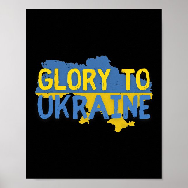 Ära åt Ukraina Slava Ukraini  Poster (Framsidan)