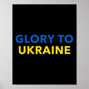 Ära åt Ukraina - Slava Ukraini Poster