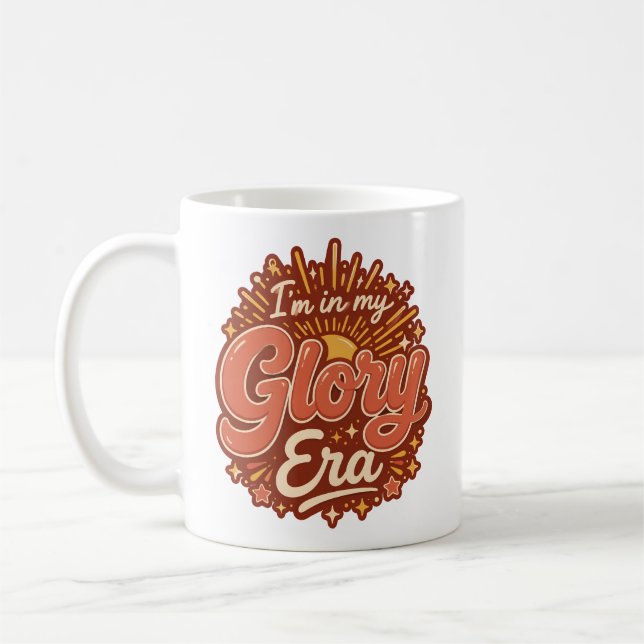 Ära av Ära Kristet Retro Religionsbaserat Kaffemugg (Vänster)