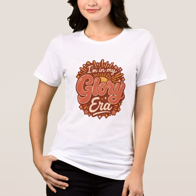 Ära av Ära Kristet Retro Religionsbaserat T Shirt (Framsida)