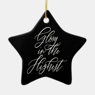 Ära i Högsta Religiös Jul Svart Julgransprydnad Keramik