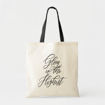 Ära i Höjden Religiös Jul Totebag