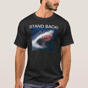 ARA MANAR ROLIGT T SHIRT - STAND B ACK (SHARK)