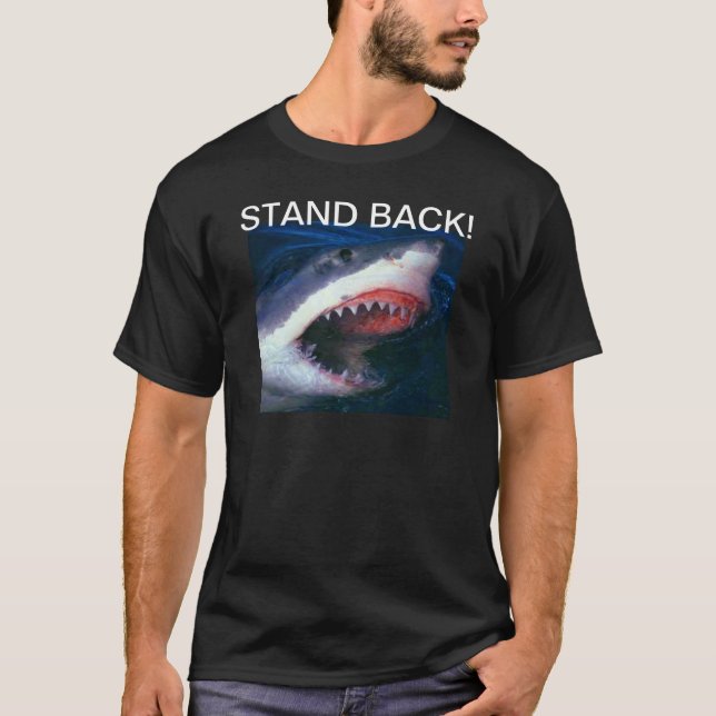 ARA MANAR ROLIGT T SHIRT - STAND B ACK (SHARK) (Framsida)