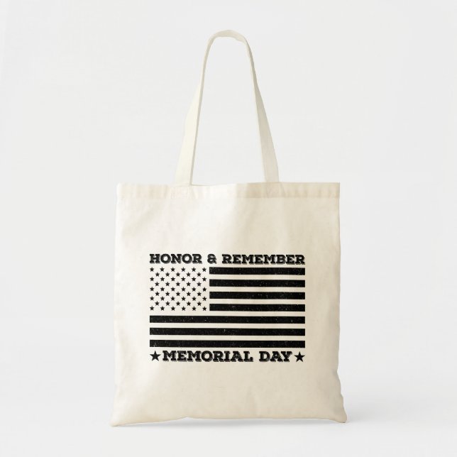 Ära Minnas Minnesdagen Patriotisk Design Rolig Tygkasse (Framsidan)