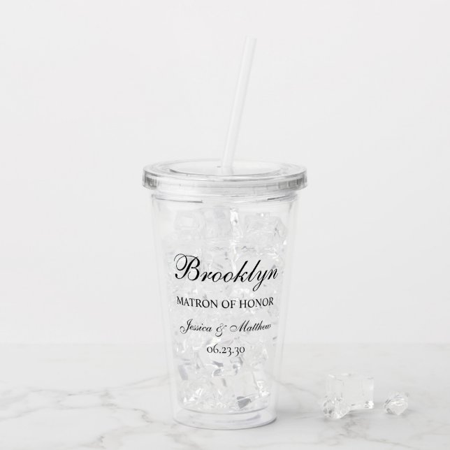 Ära och hedersdamen manus anpassat take away mugg (Baksida Ice)
