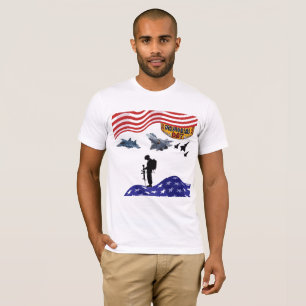 Ära på minnesdagen vit t shirt