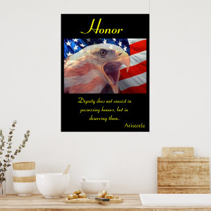 Ära svävar över djärv amerikansk stolthet poster
