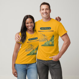 Ära till Columbus guld T Shirt