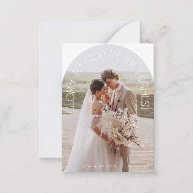 Ära till Gud modern valvtypsnitt  Anteckningskort (Framsida)