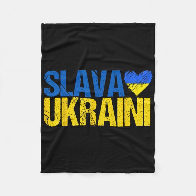 Ära Ukraina ära Fleecefilt (Framsidan)