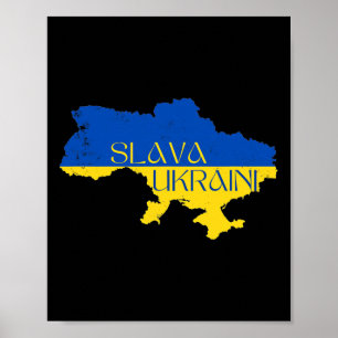Ära Ukraina ära Stötta Ukraina Poster