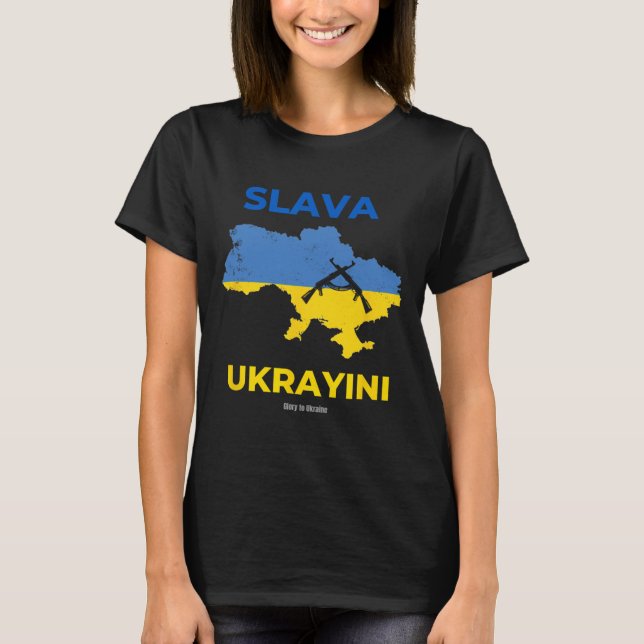 Ära Ukraina ära  T Shirt (Framsida)