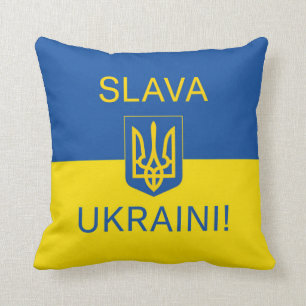 Ära Ukraina ära Ukraina krig fred symbol patriot Kudde