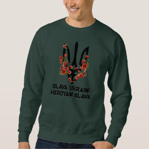 ÄRA UKRAINA. HJÄLTARNA ÄRA. Treudd. Trizub. Lång Ärmad Tröja