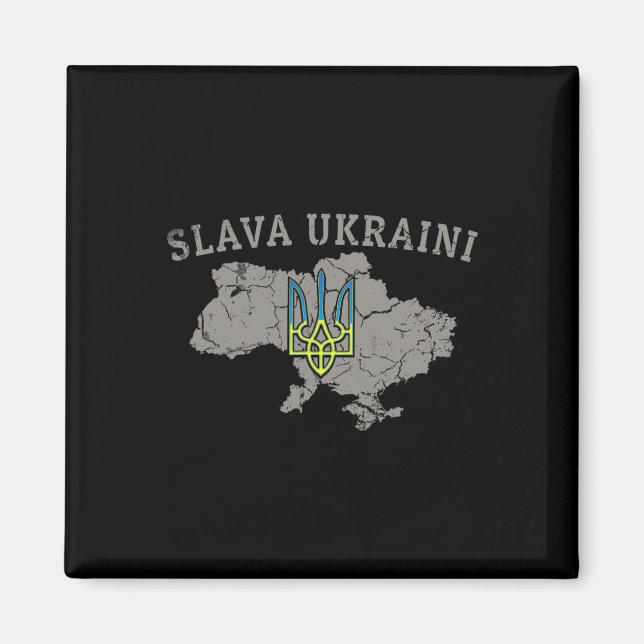 Ära Ukraina Tröja Ukraina Militär Ukrainsk Tri Magnet (Framsidan)