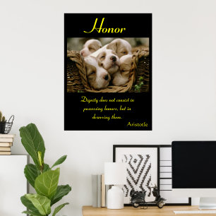 Ära vaggan valpar i mysig vila poster