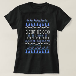 Ära vare Gud i det högsta jul Tee Shirt