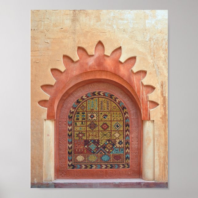 Arab dekoration Archway Morocco islam Poster (Framsidan)