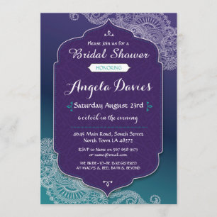 Arab för inbjudan för möhippa för Hennastiljuvel