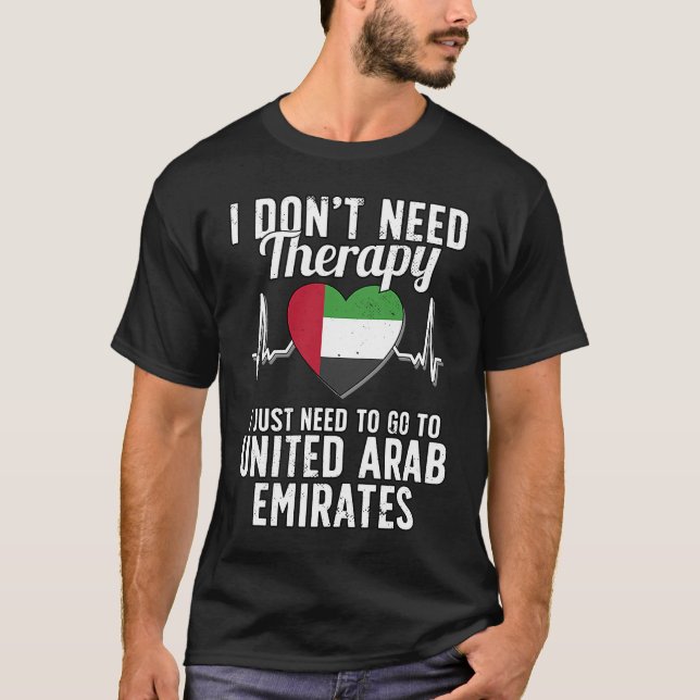 Arab I United Arab Emirates Flag I United Arab Emi T Shirt (Framsida)