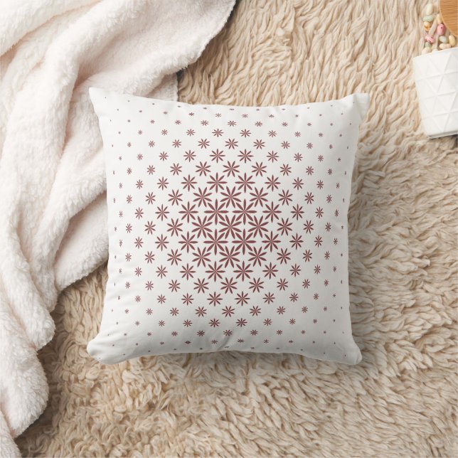 Arab islamic geometric mönster abstrakt Cinnamon Kudde (Filt)