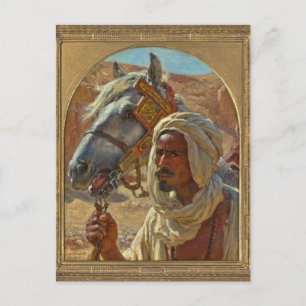 Arab och hans häst av Dinet Vykort