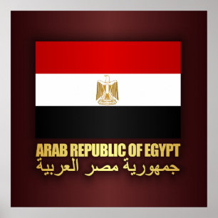 Arab Republic of Egypt flagga Poster