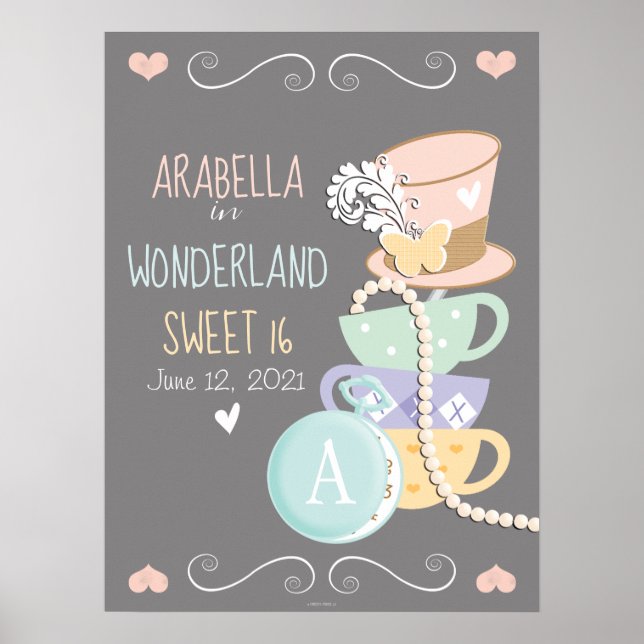 Arabella In Wonderland Sweet 16 Poster (Framsidan)