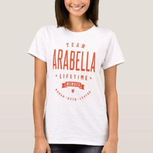 Arabella Personlig Namn Birthday Gift T Shirt