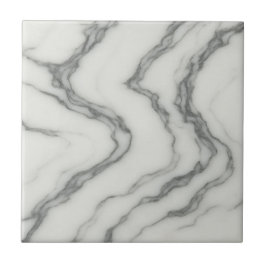 Arabescato Flow - Elegant Swirling White Marble Kakelplatta