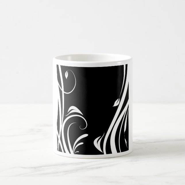Arabesco em preto e branco kaffemugg (Center)