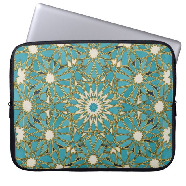 arabesk turkos laptop fodral (Framsidan)