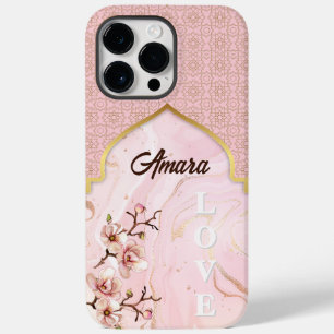 Arabeskbåge Rosa marmor & guld