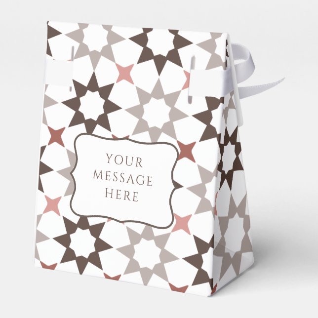 Arabesque Arabian mönster. Presentaskar (Baksidan Sidan)