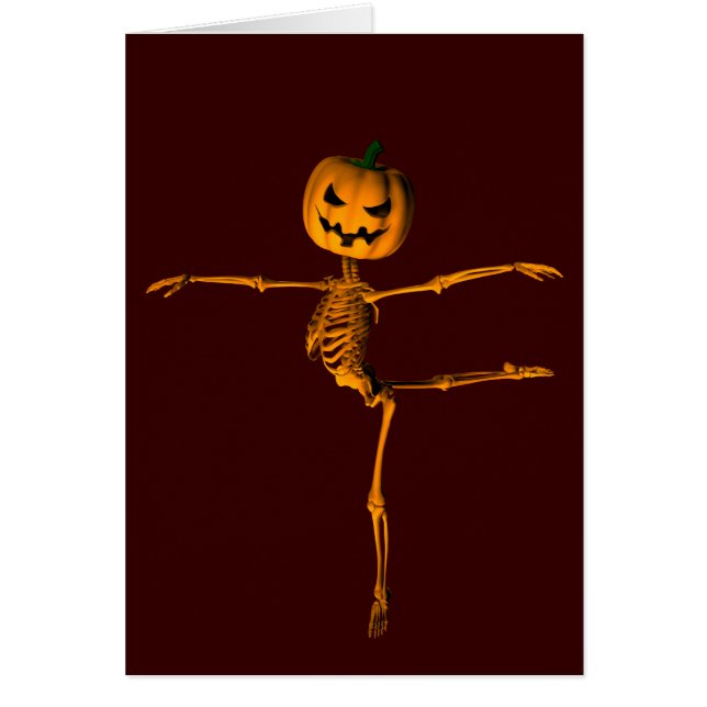 Arabesque Ballet Position Hälsningskort (Framsidan)