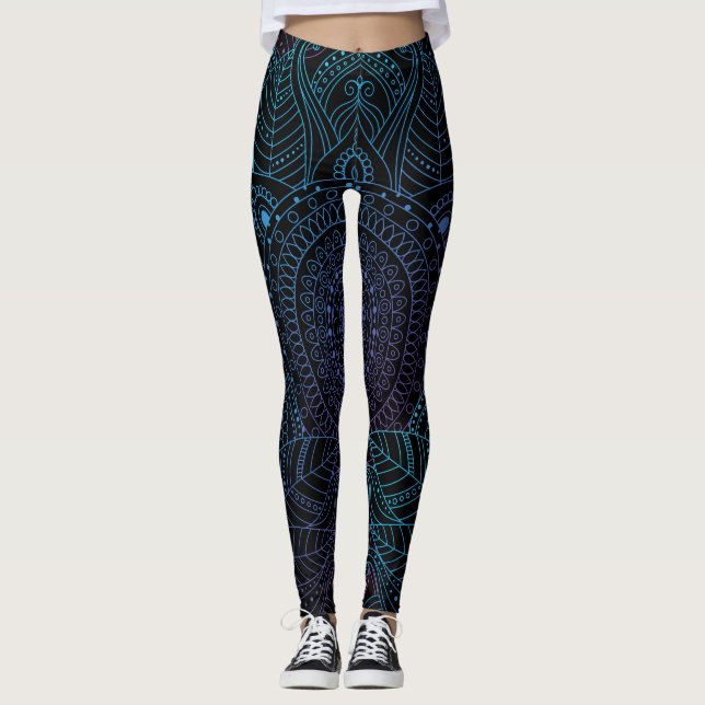 Arabesque Bliss: Oriental Mandala Magic Leggings (Framsida)