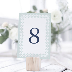 Arabesque Bordsnummer Card Mist