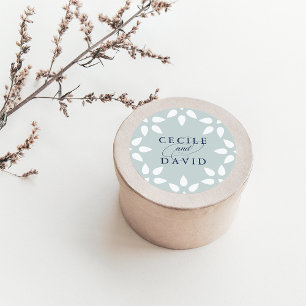 Arabesque Bröllop Sticker Mist Runt Klistermärke