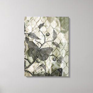 Arabesque Butterflies I Canvastryck
